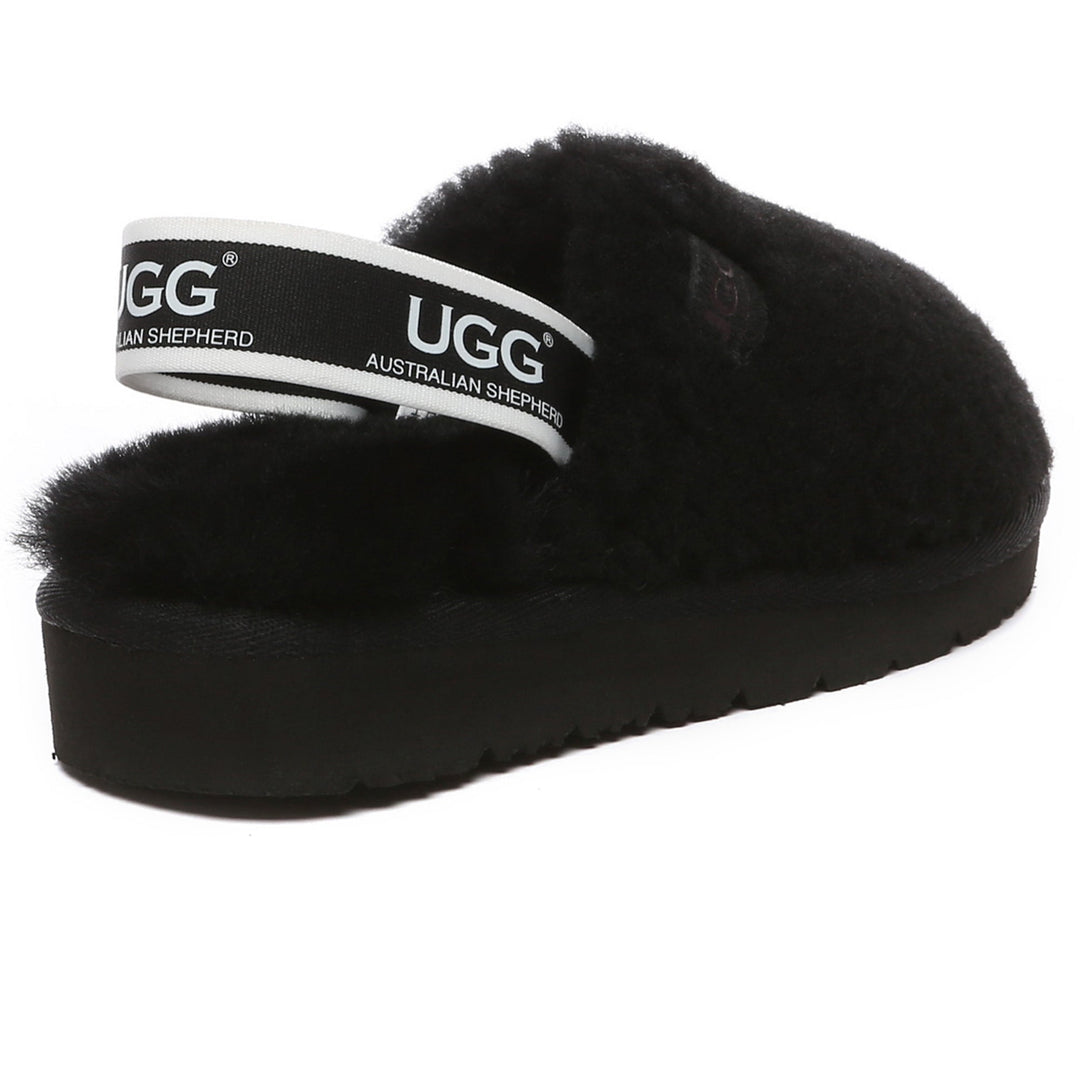 Kids Fluffy Slingback UGG Slippers - UGG Direct Online
