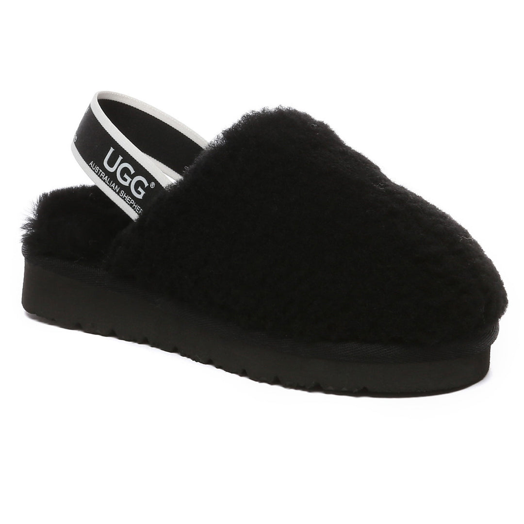 Kids Fluffy Slingback UGG Slippers - UGG Direct Online