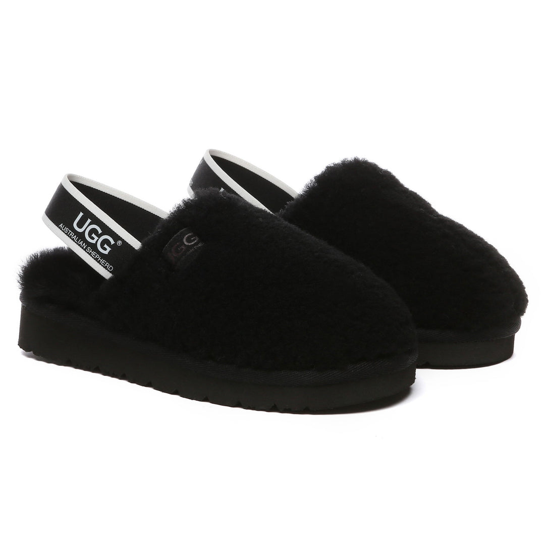 Kids Fluffy Slingback UGG Slippers - UGG Direct Online