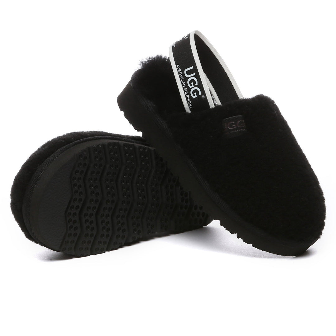 Kids Fluffy Slingback UGG Slippers - UGG Direct Online