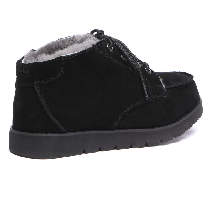 Lace Up Sheepskin Men Ankle UGG Boots - UGG Direct Online