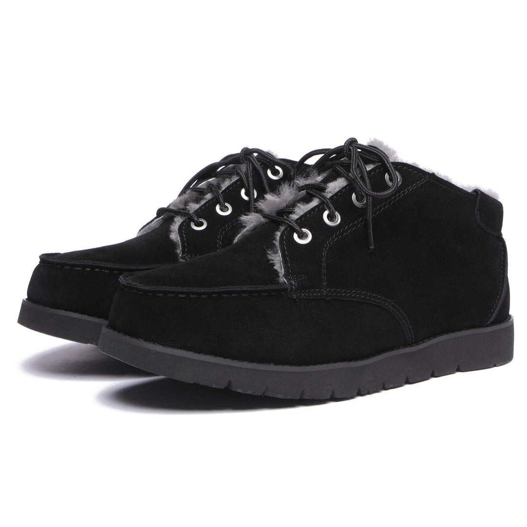 Lace Up Sheepskin Men Ankle UGG Boots - UGG Direct Online
