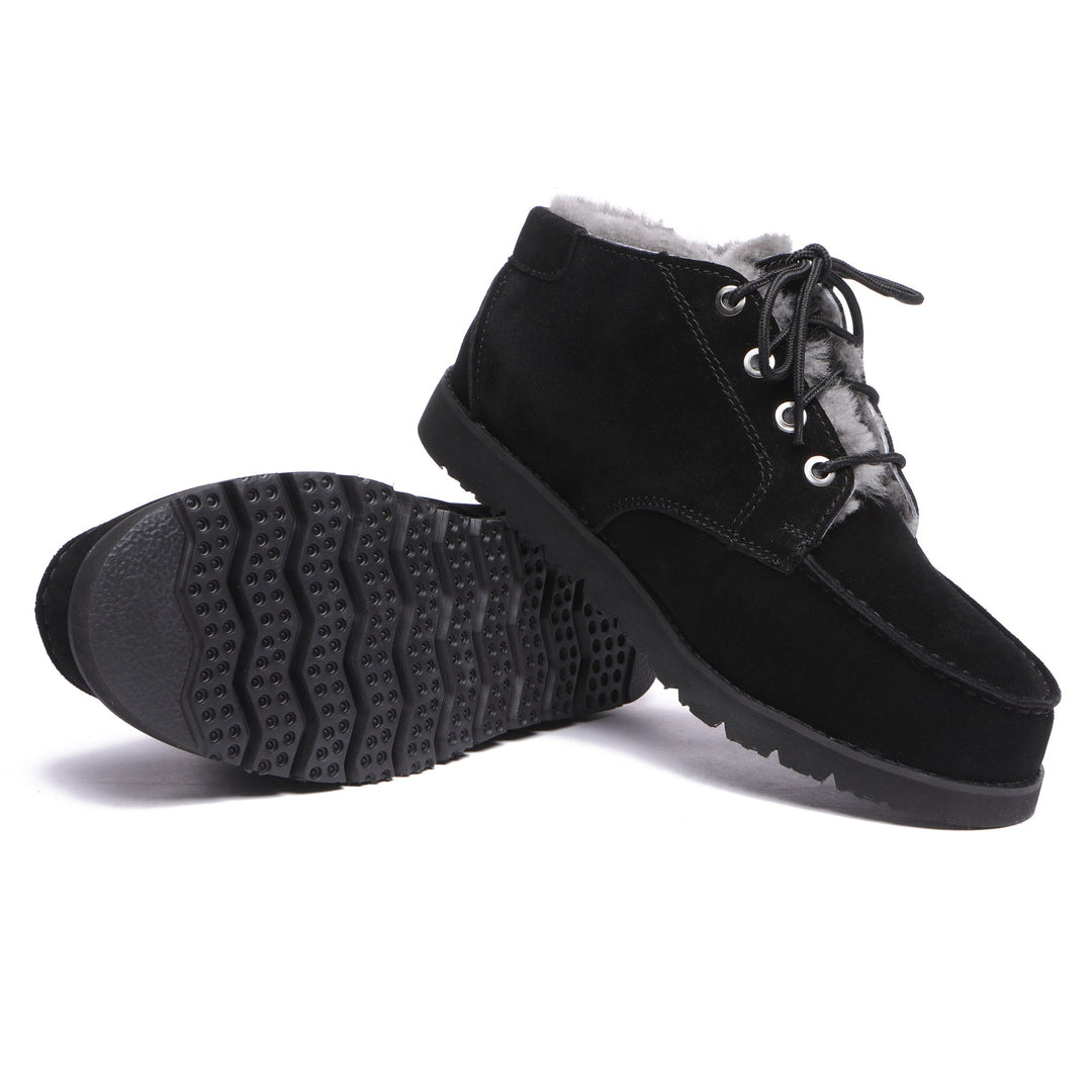 Lace Up Sheepskin Men Ankle UGG Boots - UGG Direct Online