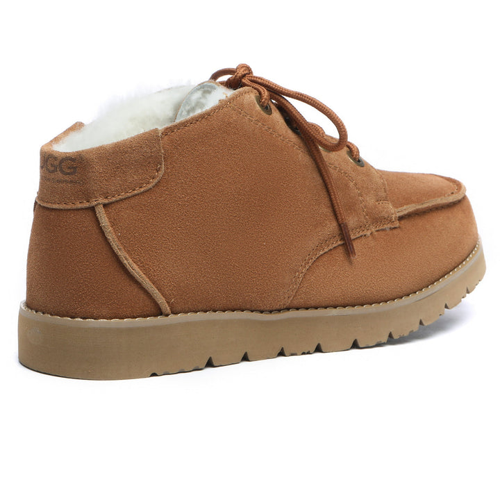 Lace Up Sheepskin Men Ankle UGG Boots - UGG Direct Online