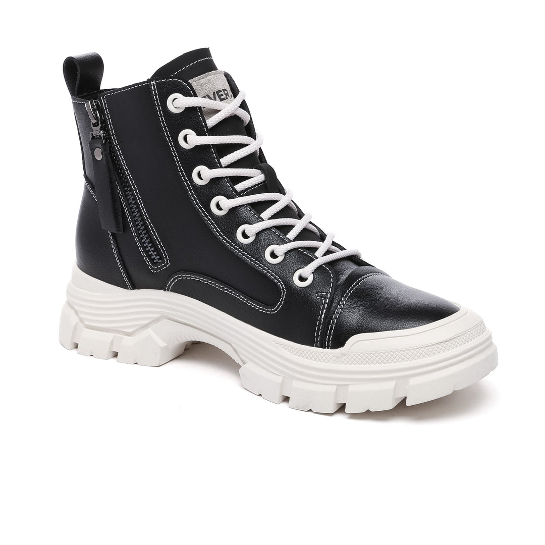 Leather Lace Up Zipper Chunky Boots - UGG Direct Online