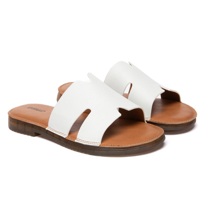 Leather Woven Flat Slides - UGG Direct Online