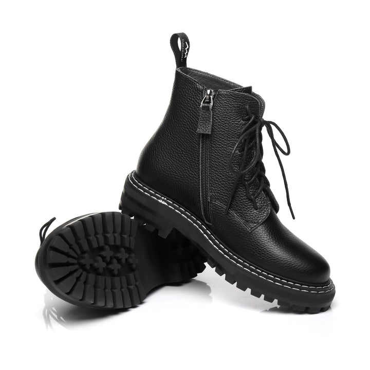 Logan Black Leather Boots - UGG Direct Online