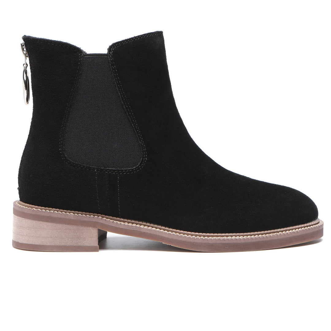 Luxe Black Ankle Zipper Boots - UGG Direct Online