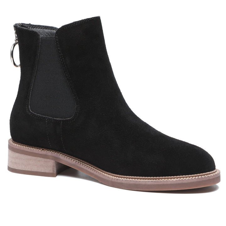 Luxe Black Ankle Zipper Boots - UGG Direct Online