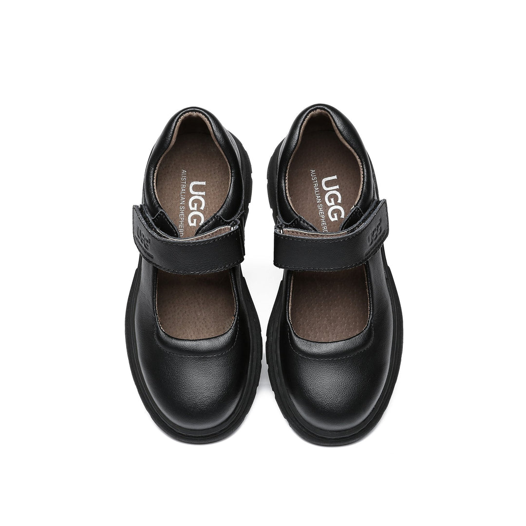 Mary Jane Velcro Strap Leather School UGG Shoes - UGG Direct Online