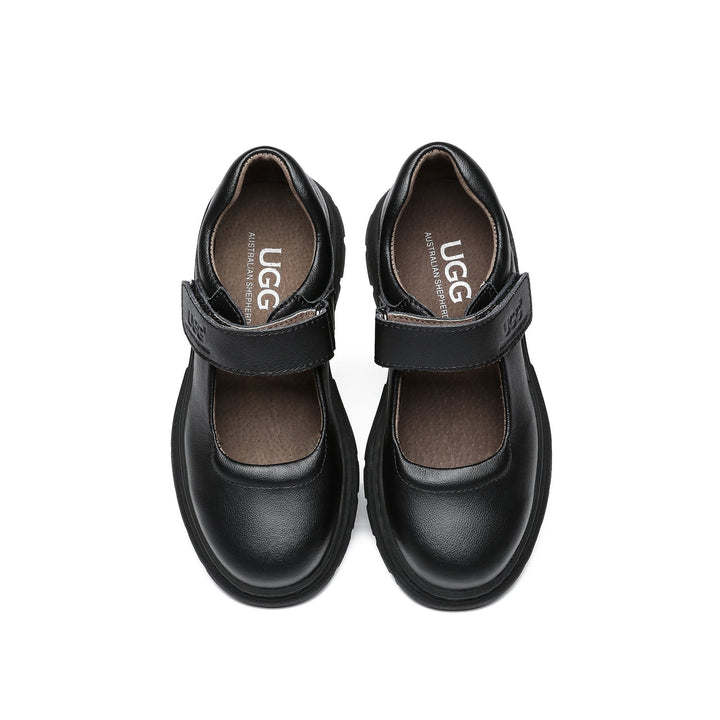 Mary Jane Velcro Strap Leather School UGG Shoes - UGG Direct Online