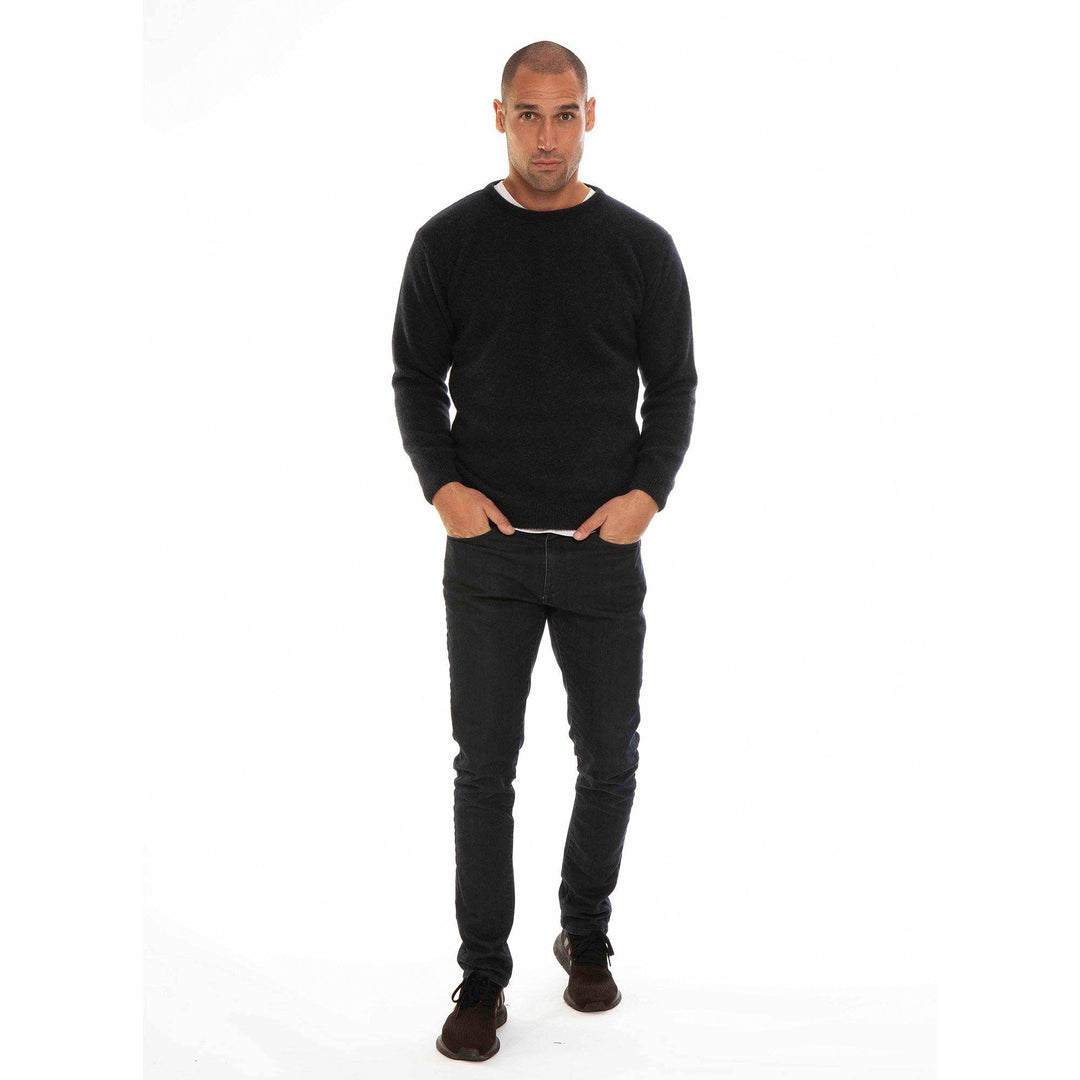 Mens Crew Neck Possum Merino Jumper - Charcoal - UGG Direct Online
