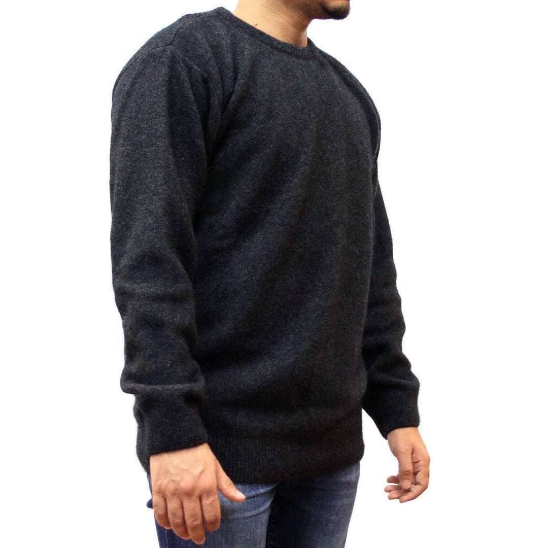 Mens Crew Neck Possum Merino Jumper - Charcoal - UGG Direct Online