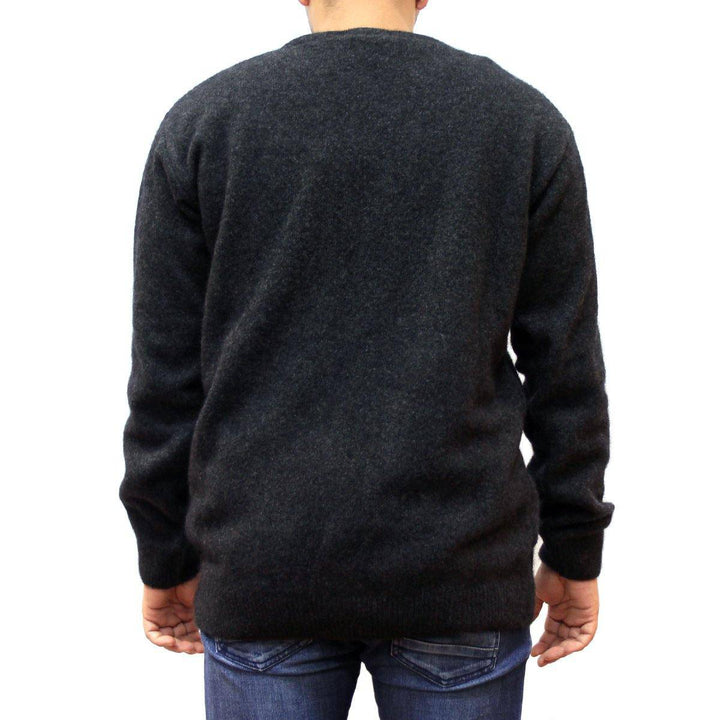 Mens Crew Neck Possum Merino Jumper - Charcoal - UGG Direct Online