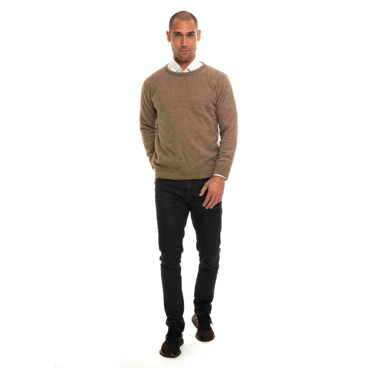 Mens Crew Neck Possum Merino Jumper - Mocha - UGG Direct Online