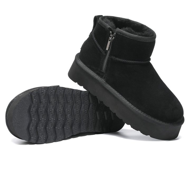 Merino Ultra Mini Zipper Platform UGG Boots - UGG Direct Online