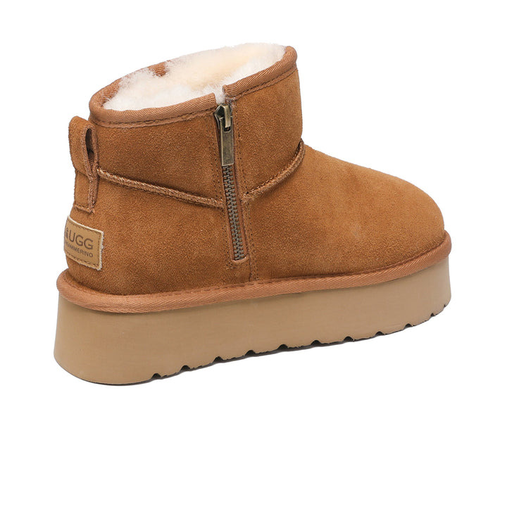Merino Ultra Mini Zipper Platform UGG Boots - UGG Direct Online