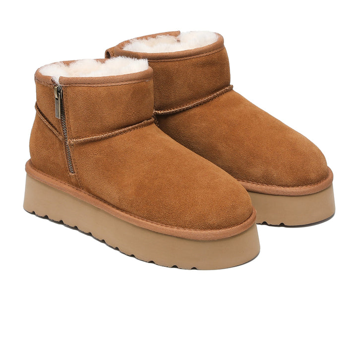 Merino Ultra Mini Zipper Platform UGG Boots - UGG Direct Online