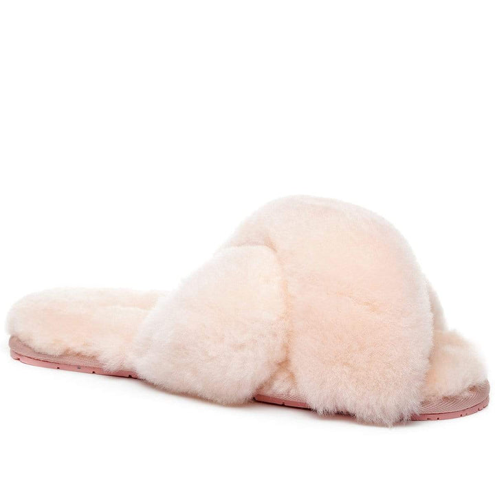 Premium Cross Fluff UGG Slides - UGG Direct Online