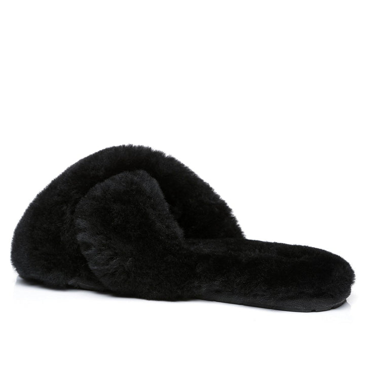 Premium Cross Fluff UGG Slides - UGG Direct Online