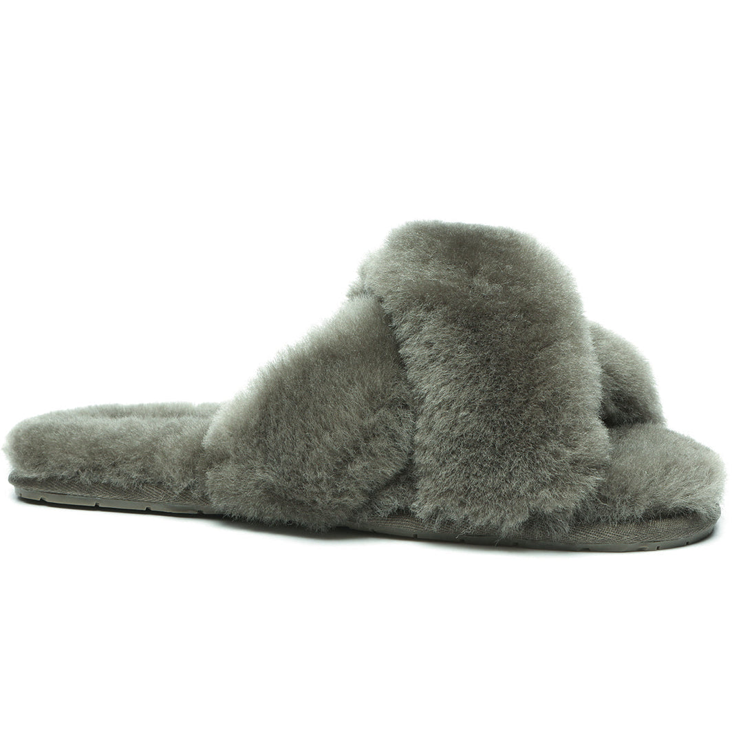 Premium Cross Fluff UGG Slides - UGG Direct Online