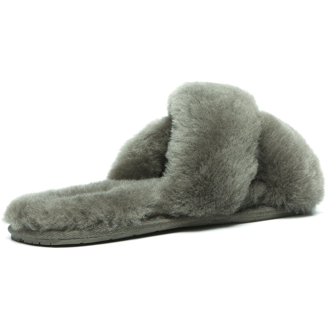 Premium Cross Fluff UGG Slides - UGG Direct Online