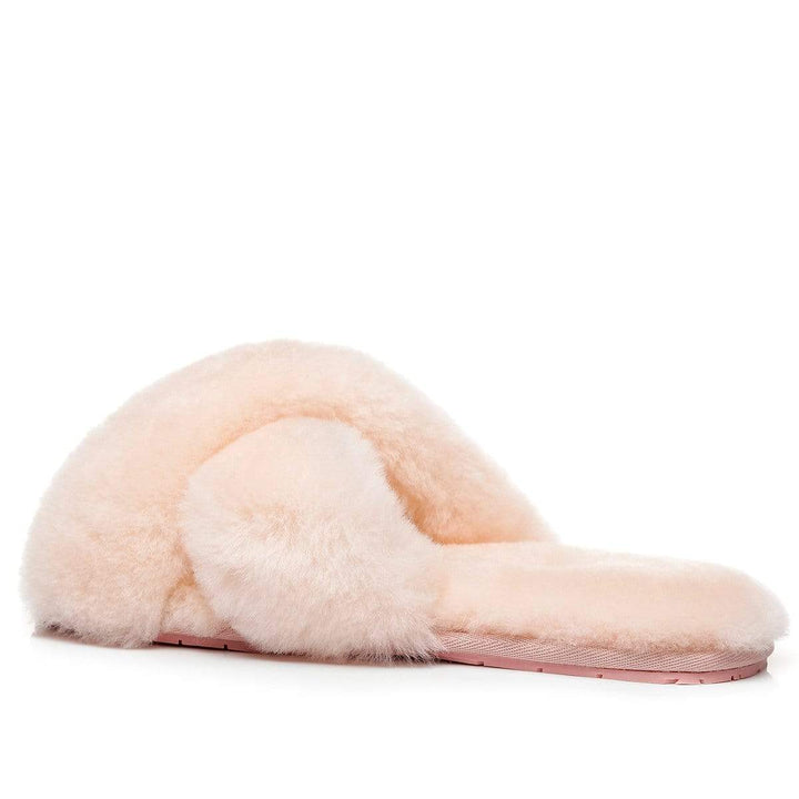 Premium Cross Fluff UGG Slides - UGG Direct Online
