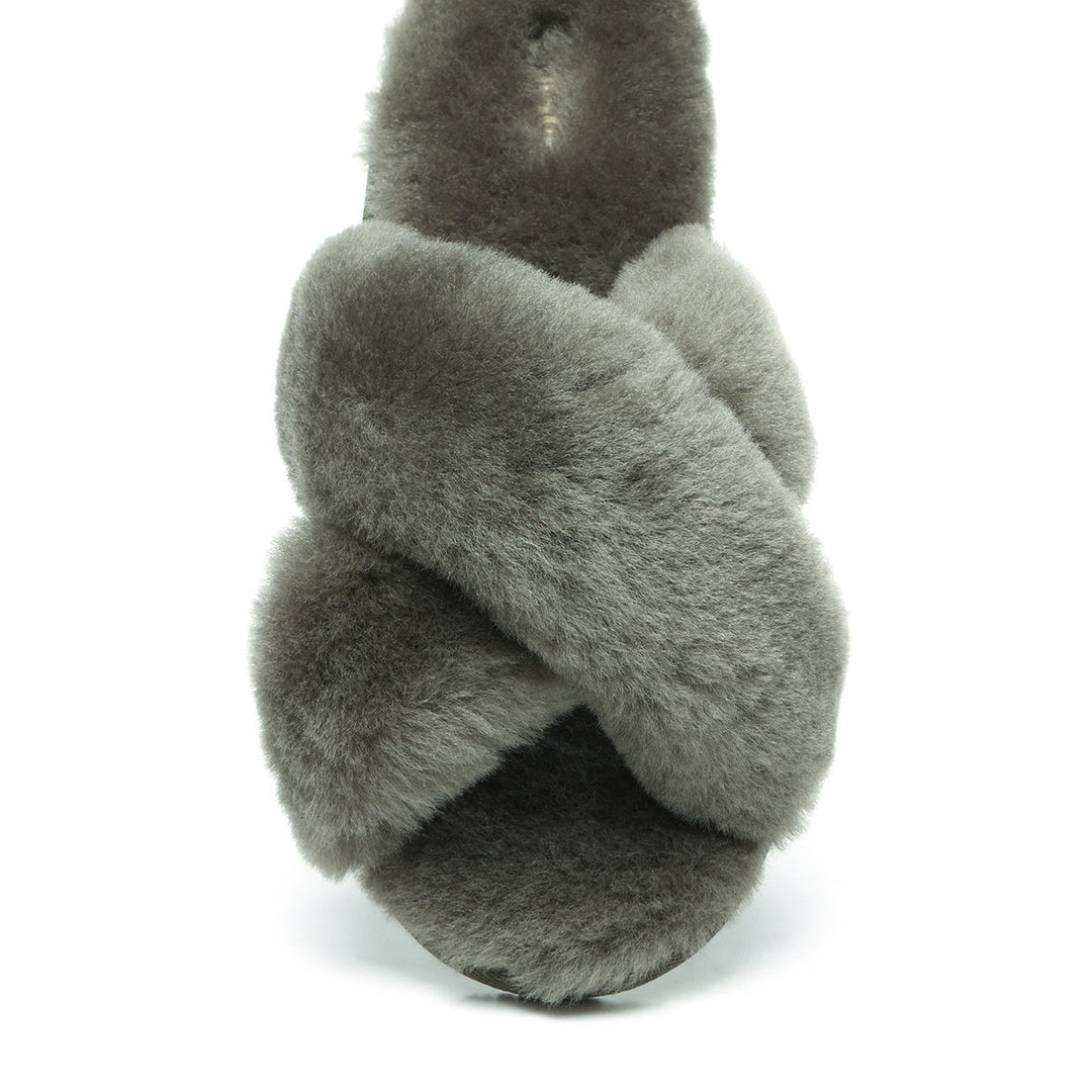 Premium Cross Fluff UGG Slides - UGG Direct Online