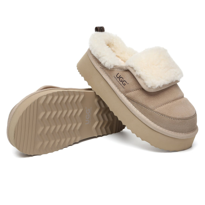 Puffer UGG Sheepskin Platform Slippers - UGG Direct Online