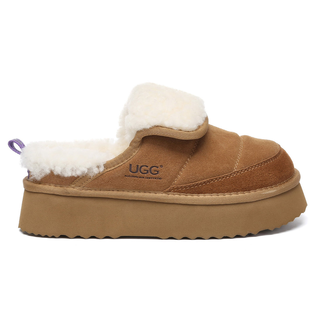 Puffer UGG Sheepskin Platform Slippers - UGG Direct Online