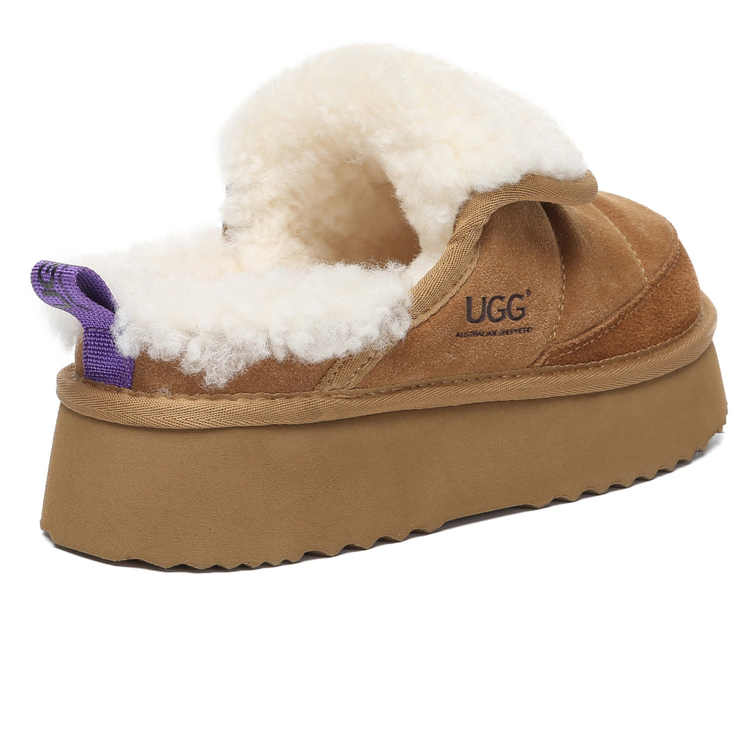 Puffer UGG Sheepskin Platform Slippers - UGG Direct Online