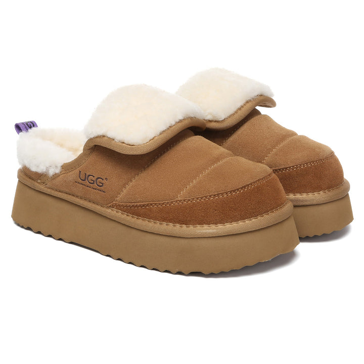 Puffer UGG Sheepskin Platform Slippers - UGG Direct Online
