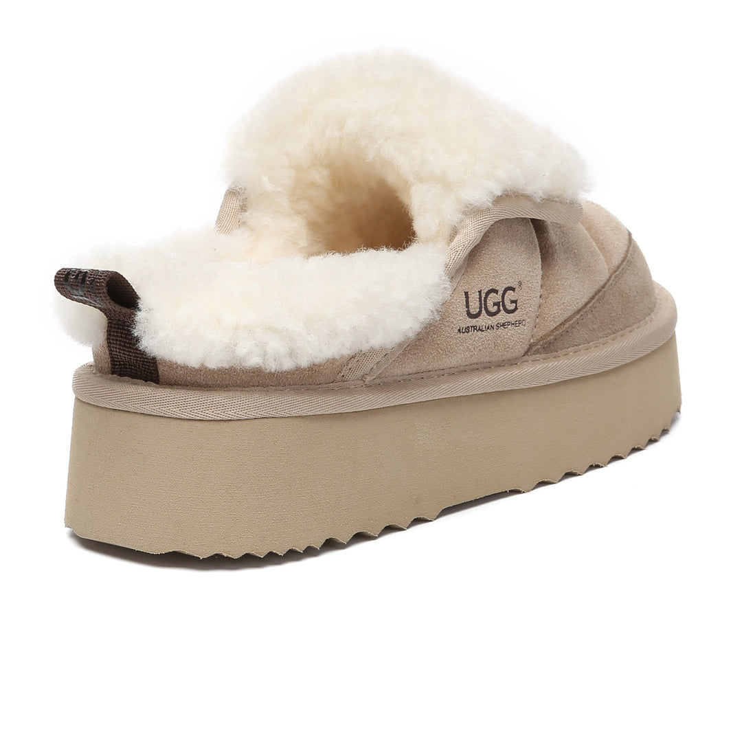 Puffer UGG Sheepskin Platform Slippers - UGG Direct Online