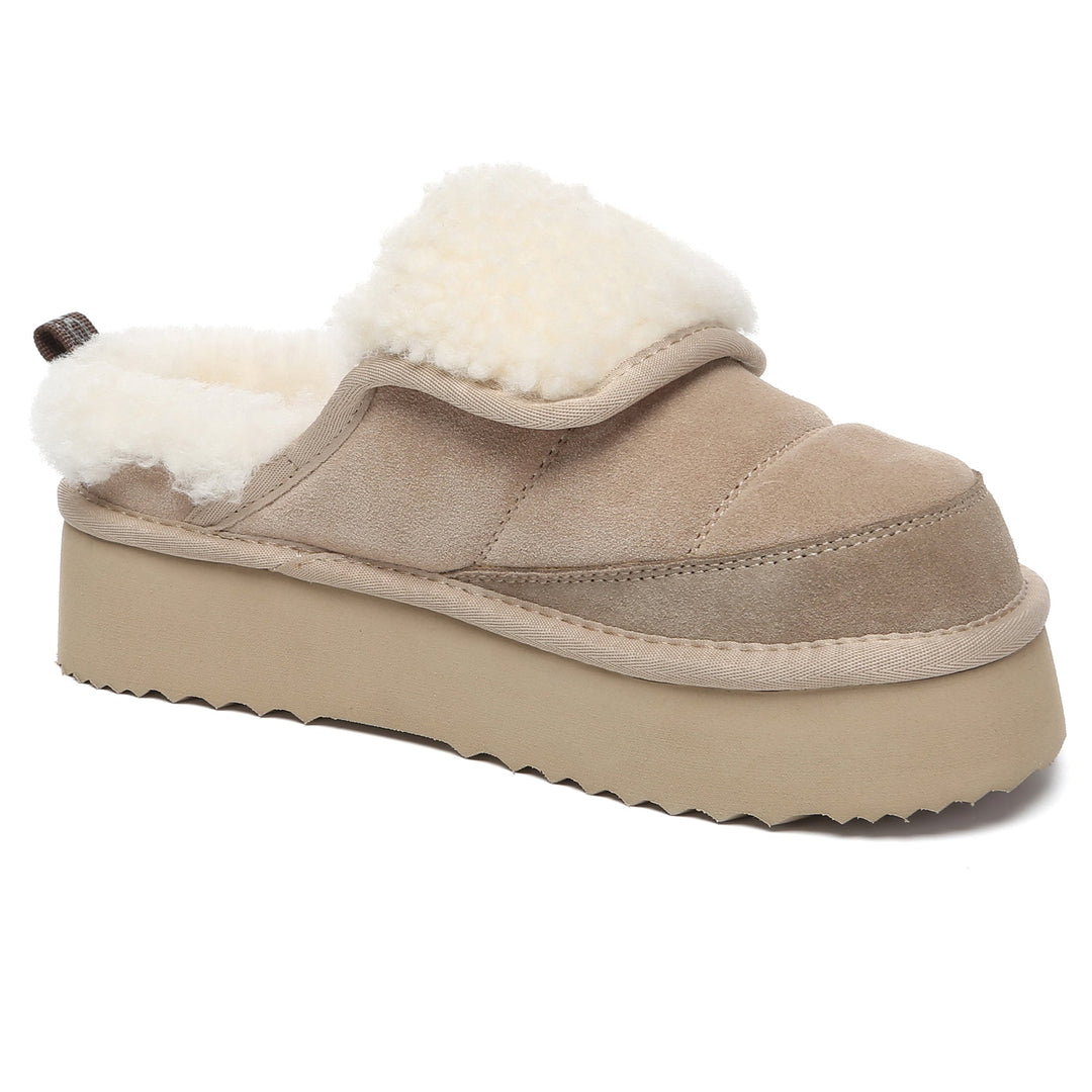 Puffer UGG Sheepskin Platform Slippers - UGG Direct Online