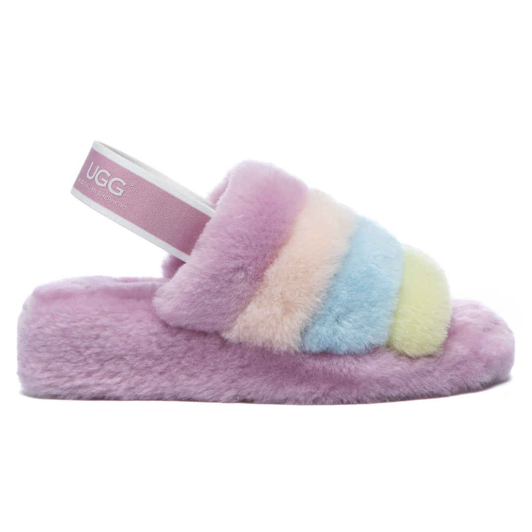 Rainbow Puffy UGG Slippers - UGG Direct Online