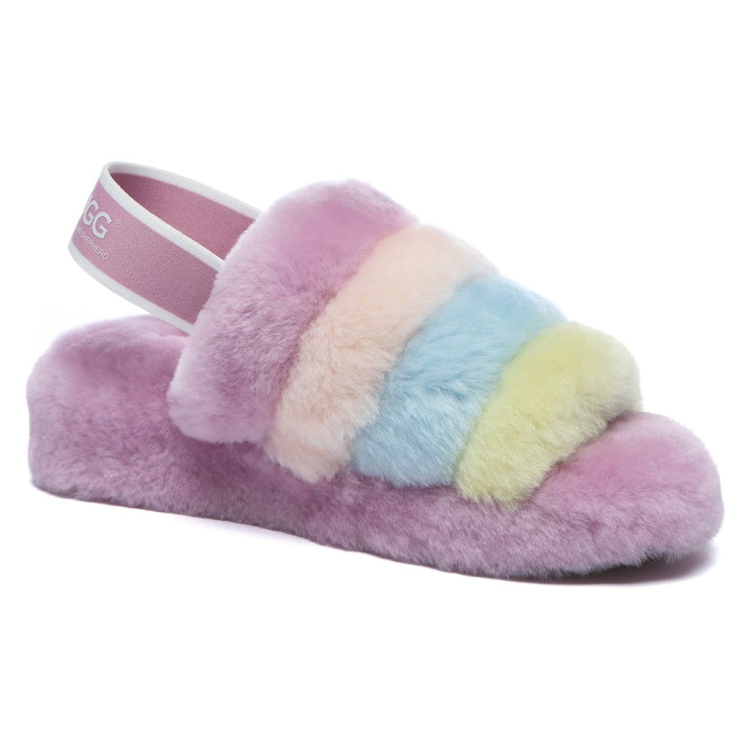 Rainbow Puffy UGG Slippers - UGG Direct Online