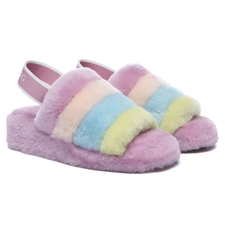 Rainbow Puffy UGG Slippers - UGG Direct Online