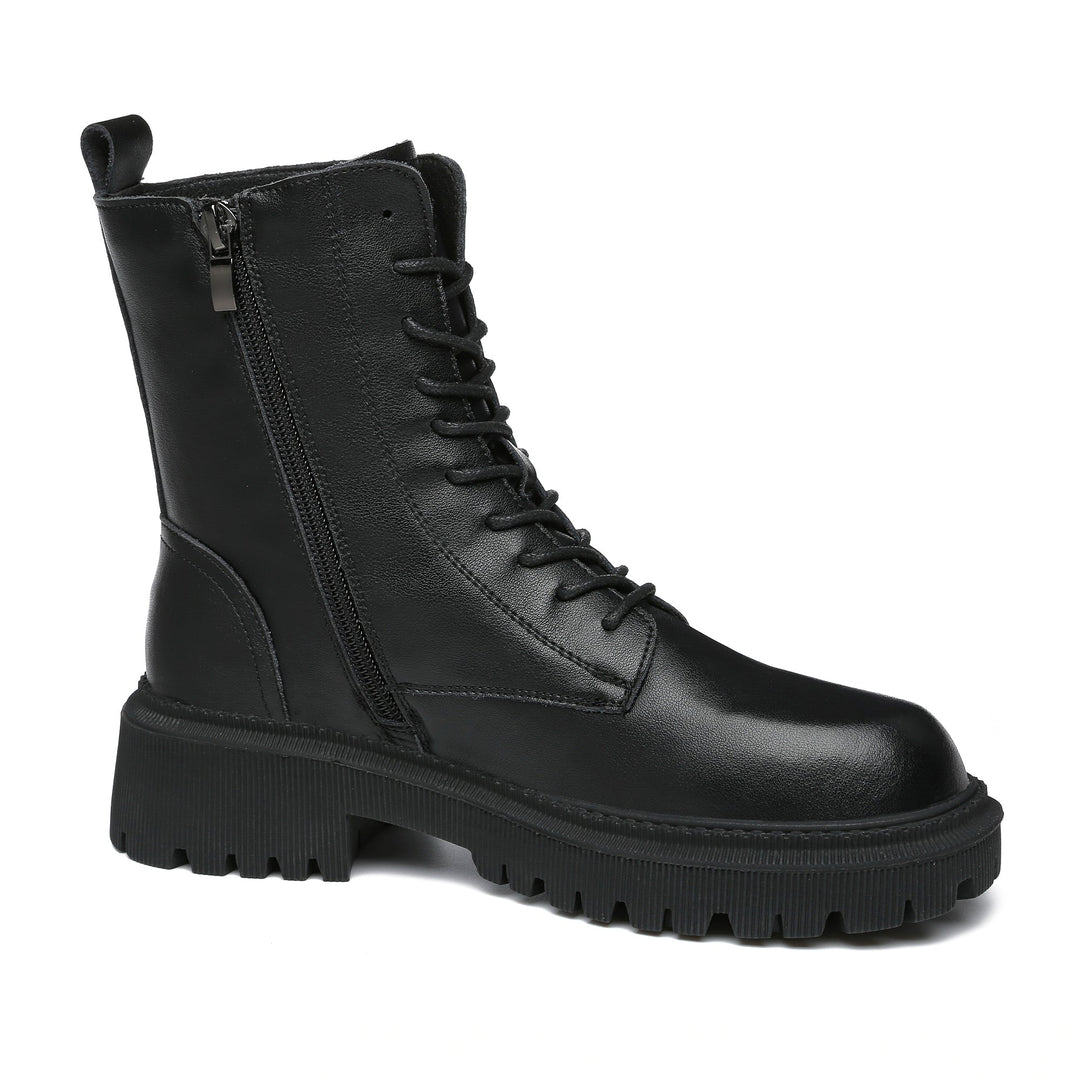 Ranger Black Leather Women Boots - UGG Direct Online