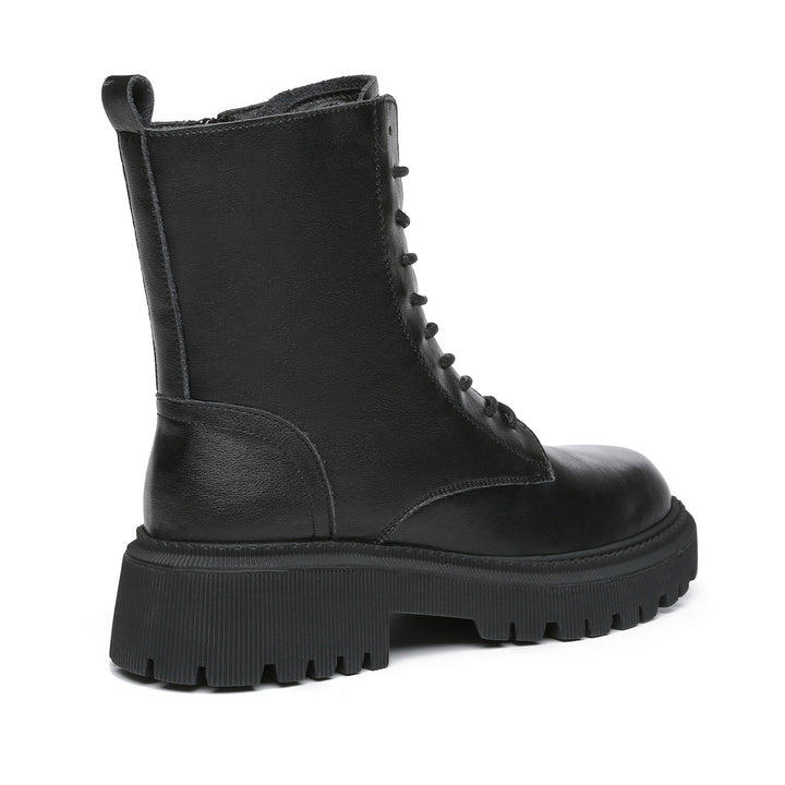 Ranger Black Leather Women Boots - UGG Direct Online