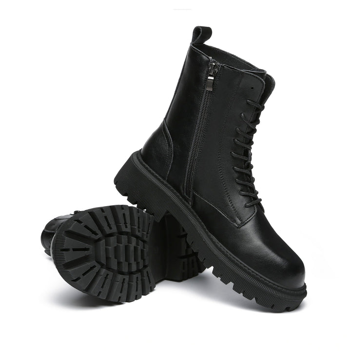 Ranger Black Leather Women Boots - UGG Direct Online