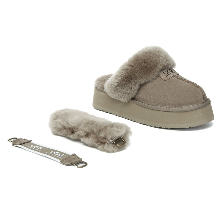 Removable Slingback Platform UGG Slippers - UGG Direct Online