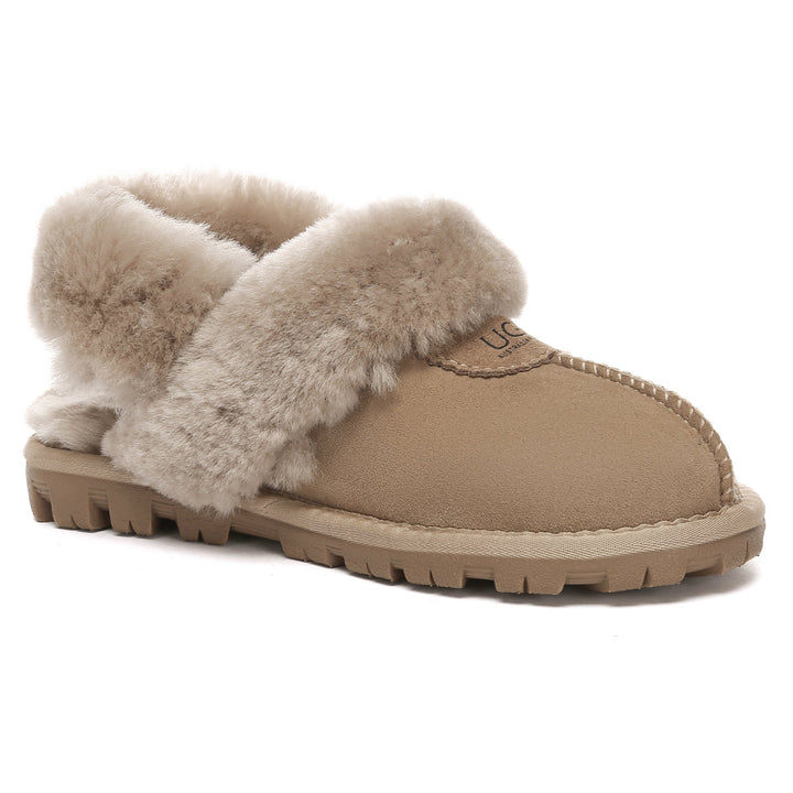 Removable Slingback Waffle Fluffy UGG Slippers - UGG Direct Online