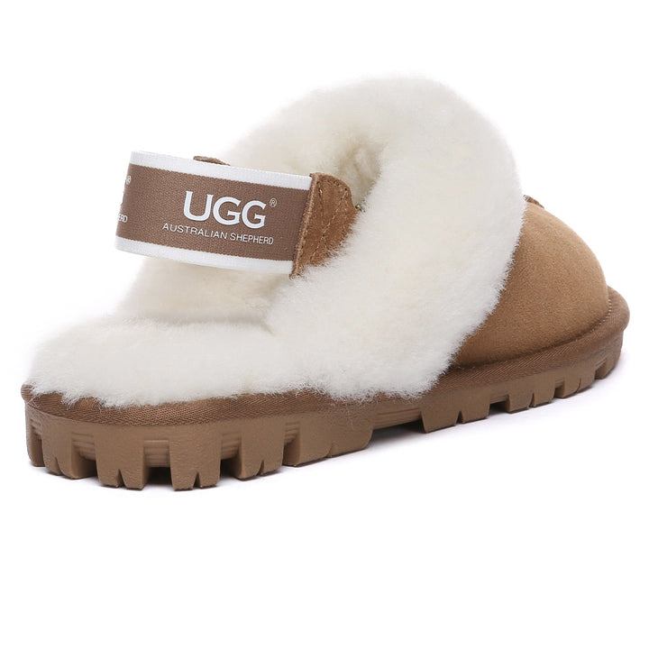 Removable Slingback Waffle Fluffy UGG Slippers - UGG Direct Online