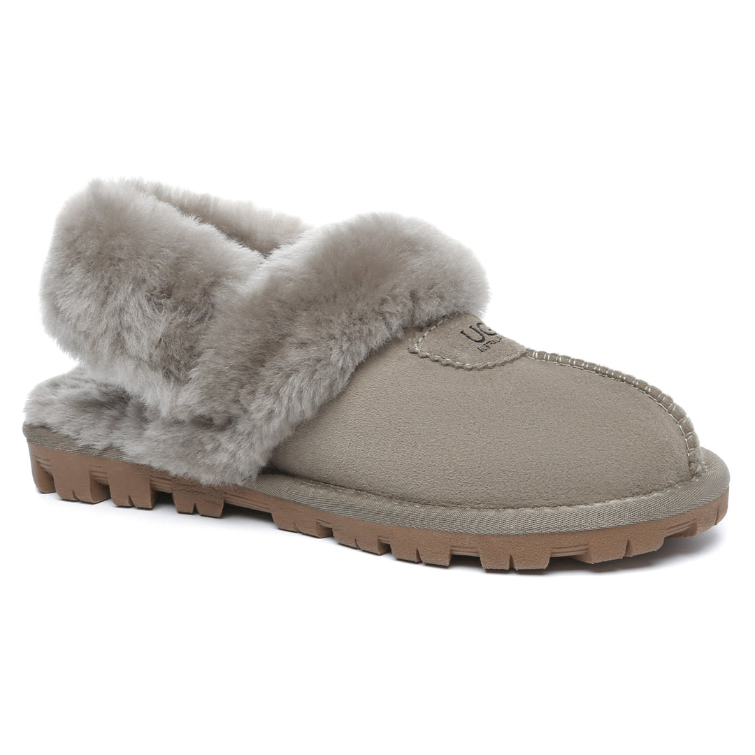 Removable Slingback Waffle Fluffy UGG Slippers - UGG Direct Online