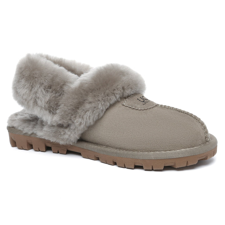 Removable Slingback Waffle Fluffy UGG Slippers - UGG Direct Online