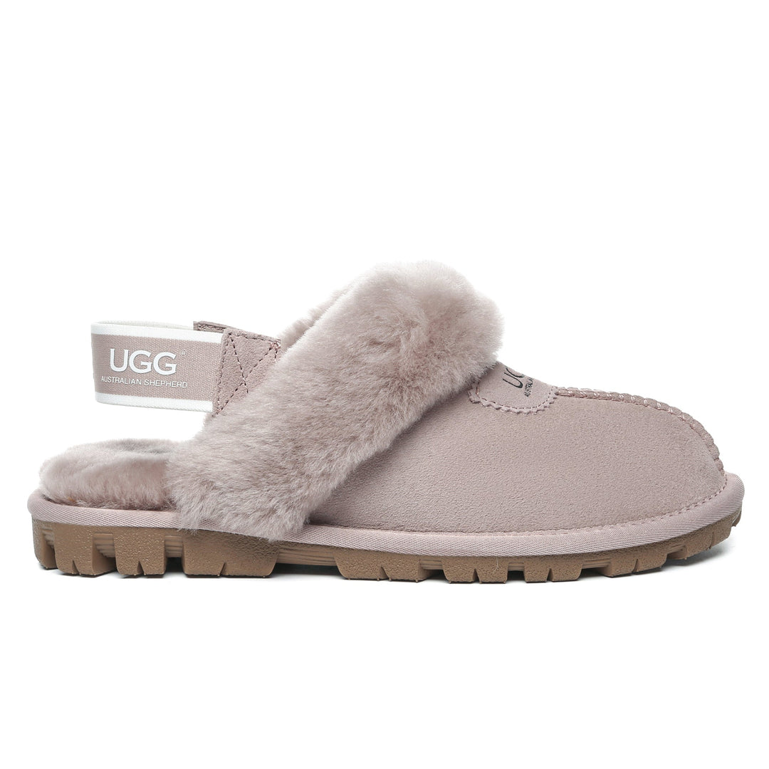 Removable Slingback Waffle Fluffy UGG Slippers - UGG Direct Online