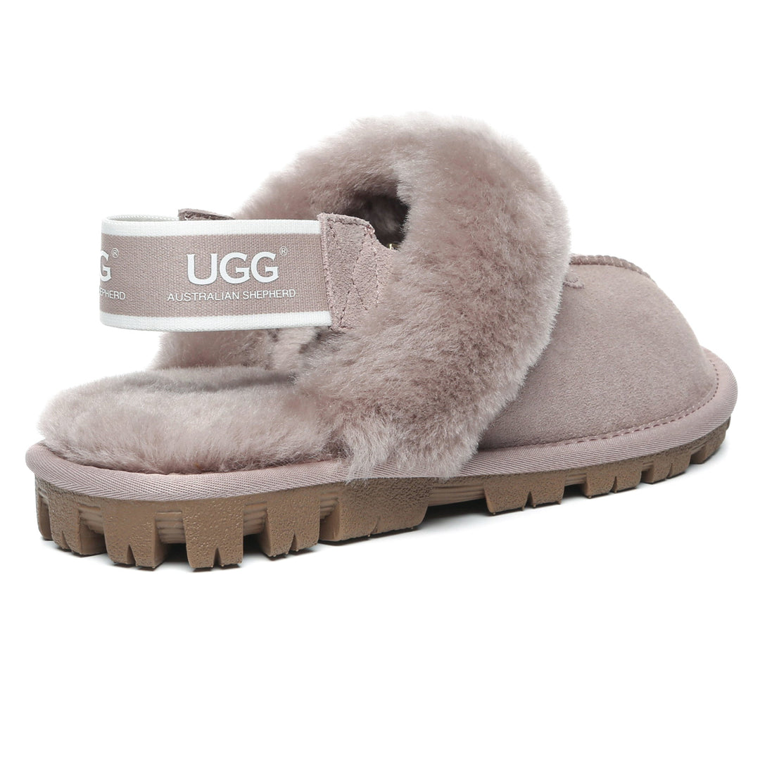 Removable Slingback Waffle Fluffy UGG Slippers - UGG Direct Online