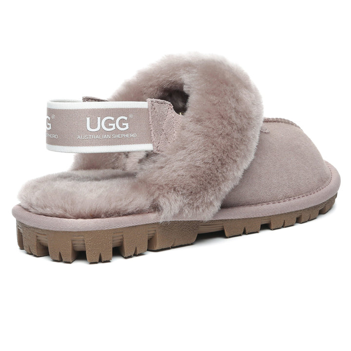 Removable Slingback Waffle Fluffy UGG Slippers - UGG Direct Online