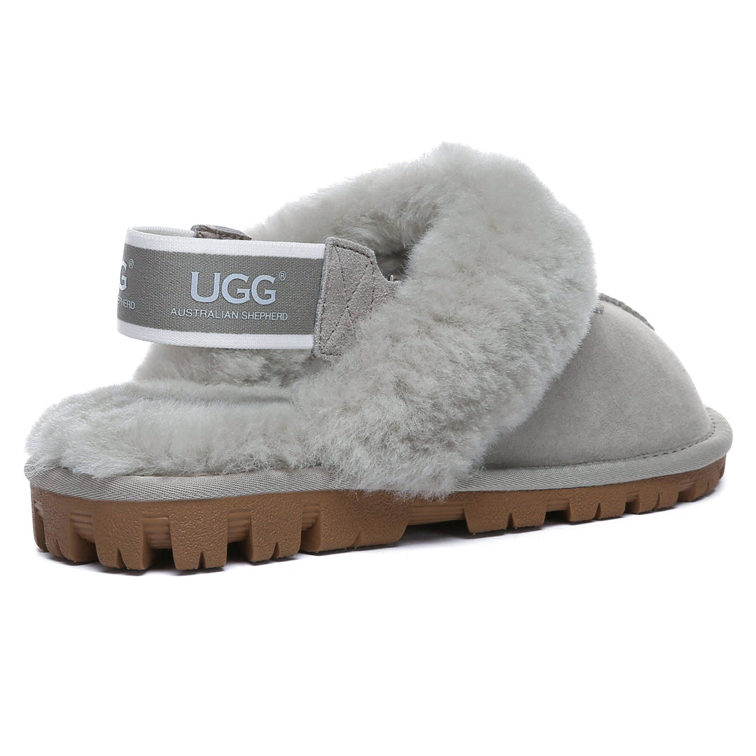 Removable Slingback Waffle Fluffy UGG Slippers - UGG Direct Online