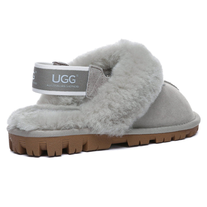 Removable Slingback Waffle Fluffy UGG Slippers - UGG Direct Online